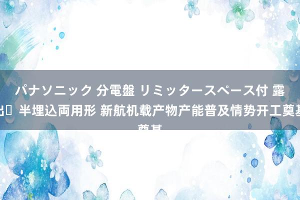 パナソニック 分電盤 リミッタースペース付 露出・半埋込両用形 新航机载产物产能普及情势开工奠基