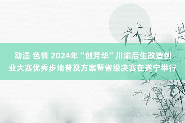 动漫 色情 2024年“创芳华”川渝后生改造创业大赛优秀步地普及方案暨省级决赛在遂宁举行