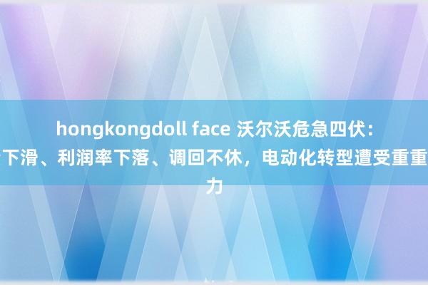 hongkongdoll face 沃尔沃危急四伏：销量下滑、利润率下落、调回不休，电动化转型遭受重重阻力