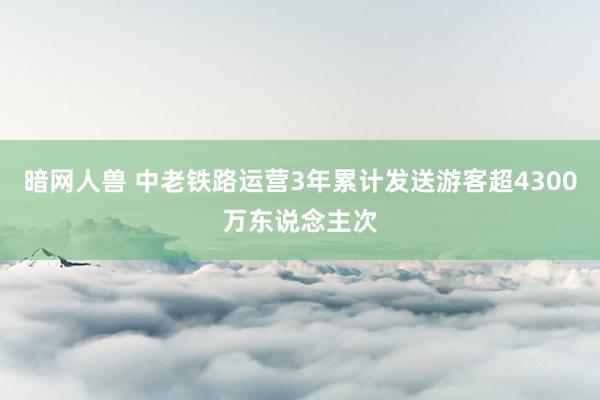 暗网人兽 中老铁路运营3年累计发送游客超4300万东说念主次